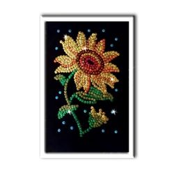 A set of creative mosaic of sequins "Sunflower" size 19*27 cm