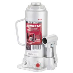 Hydraulic bottle Jack, 10 ton, MATRIX MASTER, lifting height 230-460 mm, D of the rod-32mm