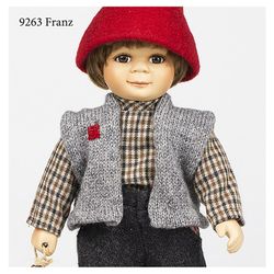 Boneca de porcelana Birgitte Frigast "FRANZ"