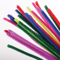 Chenilledraht für Kreativität "Fluffy", 6 Farben, 30 Stk., 0,3x30 cm, SCHATZINSEL