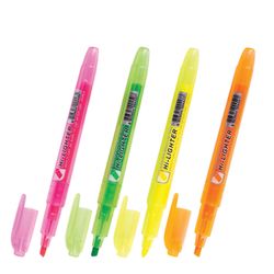 Set of 4 PCs highlighters, CROWN, FLAVORED, ASSORTED,"Multi Hi-Lighter", line 1-4 mm