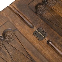 GamesDealer / Backgammon geschnitzt "Wappen von RF-2", Ustyan