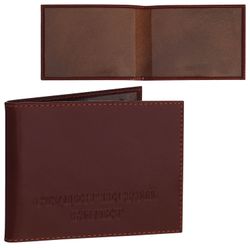 Cover for identity BEFLER Classic, natural leather, embossed "Student card", cognac