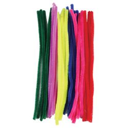 Fio chenille para criatividade "Fofo", 6 cores, 30 unid., 0,9x30 cm, ILHA DOS TESOUROS