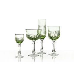 Гусевской Хрустальный завод / Set of crystal glasses for champagne "Tulip" herbal 6 pieces