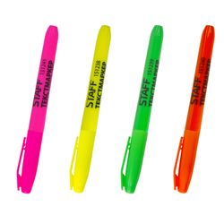 A set of highlighters STAFF "Basic" 4 piece ASSORTED line of 1-3 mm