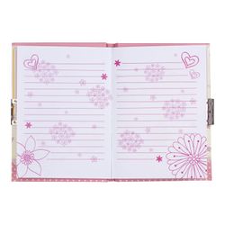 BRAUBERG / Notebook "Lady with the dog" SMALL FORMAT 56 sheets A6, 110x150 mm, hardcover, metal lock, gift wrapping, music + mirror, line