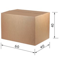 FEFCO / Corrugated box, 600 x 4400 mm, grade T24, profile C, 0201 / GOST, version A
