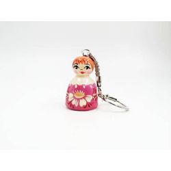 Vyatka souvenir / Keychain - matryoshka "Vasilisa the Wise"