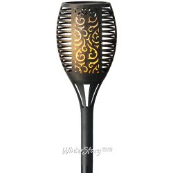 Kaemingk / Garden lantern - Solar Flame torch on solar battery 63 * 12 cm with flame effect, black, IP44