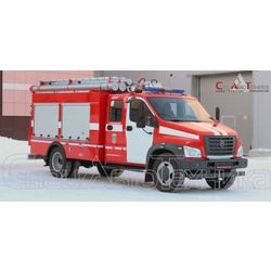 Tanker fire on the chassis of the Lawn NEXT ATS-1,0-40 (С42R33)