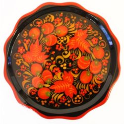 Хохлома Оптом / Plate "Lemongrass"