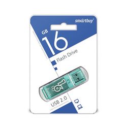 SMARTBUY / Flash Drive 16 GB, Glossy, USB 2.0, green