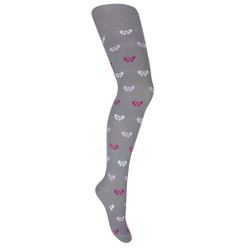Tights with a pattern "Ribbons" grey