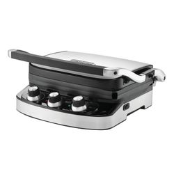 DELONGHI CGH912/C, 1500 W, mechanical control, timer, stainless steel, silver/black