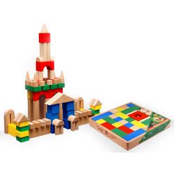 DESIGNER wooden TABLE in the open packaging in the thermo - 90 parts color for children from 3 years