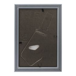 Frame 10x15 cm, plastic, baguette 16 mm BRAUBERG "HIT5", silver double-gilt, glass