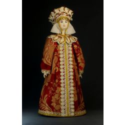Потешный промысел / Souvenir doll "Russian queen in festive dress of the 16-17 century"