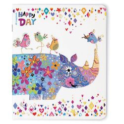 Альт / Notebook A5 48 l. bracket, cage, foil, hot stamping, hybrid varnish, "HAPPY DAY" / 10 pcs.