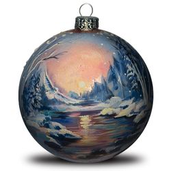 Christmas ball Pink sunset