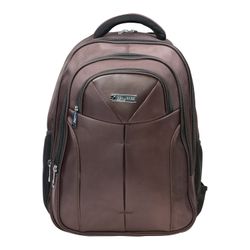 Mochila para escuela y oficina BRAUBERG "Toff", 32 l, tamaño 46x35x25 cm, tela, marrón