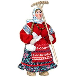 Русские куклы / Russian dolls / Marya with a rake, author Maslennikova G.