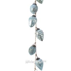 Kaemingk / Garland of glass cones Fantasy 120 cm arctic blue