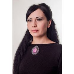 Lace brooch "Renaissance" pink