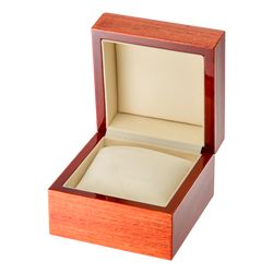 Palekh Watch / Đồng hồ thạch anh "Cherry Orchard No. 35", tranh vẽ tay của tác giả, nghệ sĩ Smirnov, dây đeo màu nâu