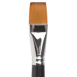 Brush art is a professional ART BRAUBERG "CLASSIC", synthetic soft, under columns, flat No. 24, short handle