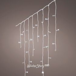 Kaemingk / LED garland Fringe Waterfall 5.8 * 0.7 m, 240 cold white LED lamps, controller, transparent PVC, IP44