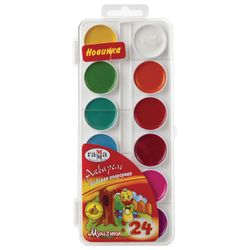Colors, set GAMMA "Cartoons" 24 Col., honey, without brushes, plastic housing, Euro slot