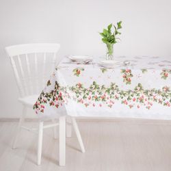 Доляна / Doliana / Oilcloth table on a non-woven base "Strawberry", width 137 cm, roll 20 m
