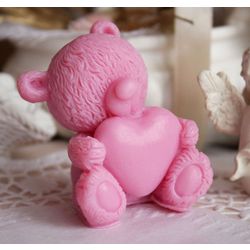Milotto / Soap "In Love Valentine Bear" dark pink