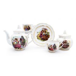 Дулёвский фарфор / Tea service "Pomegranate. Mother of Pearl", 20 items