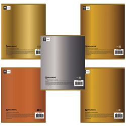 BRAUBERG / Notebook A5, 48 sh., Cage, foil stamping, GOLD / 10 pcs.