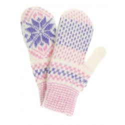 Mittens teenagers "Star 3 colors" for children 10-12 years old