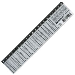 3D ruler, 20 cm, BRAUBERG, three-dimensional, "White horses", the Euro slot