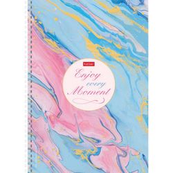 HATBER / Notebook A4, 96 sheets., Comb, cage, cardboard cover, "Assorted" / 8 pcs.