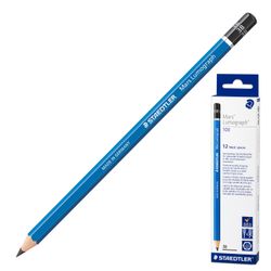 Mine de plomb noire STAEDTLER PREMIUM (Allemagne), 1 pièce, "Mars Lumograph", 3B, sans élastique, mine 2,5 mm