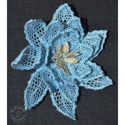Елецкие кружева / Elets lace / Brooch lace "Flower"