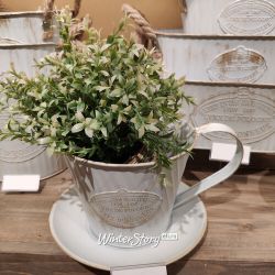 Kaemingk / Decorative planter for flowers Cup Spring Provence 23 * 20 cm, metal