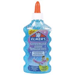 Glue for stationery Klimov sequined ELMERS "Glitter Glue", 177 ml, blue