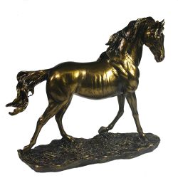 Ремеко / Decorative figure "Horse on a Walk" (bronze) L25W9H24