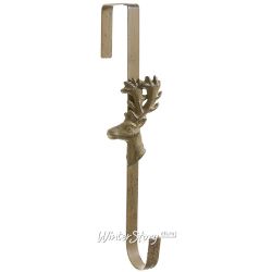 Kaemingk / Gancho de puerta para coronas navideñas 29 cm marrón