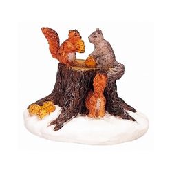 Tischkomposition 'Eichhörnchenstumpf', 3,4x4,2x4 cm, LEMAX
