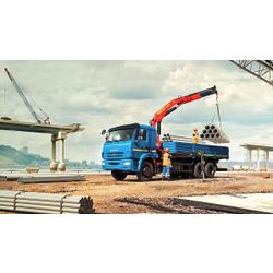 On-board vehicle 6586-001-01 with CMU PALFINGER PK 15500A on KAMAZ-65117 chassis