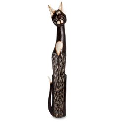 Decor and Gift / Wooden figurine "Cat" 100 cm