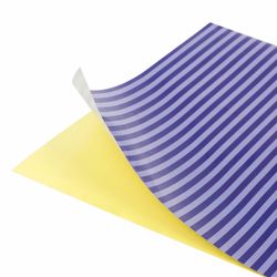 Papier couleur, A4, offset, AUTO-ADHÉSIF, 5 feuilles de 5 couleurs, "STRIP" 80 g/m2, ÎLE DES TRÉSORS, 210x297 mm
