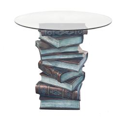 Ремеко / Couchtisch "Books" (Kupfer) H52D47cm (2 Teile - Untergestell, Tischplatte)